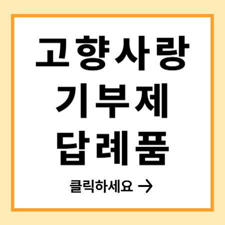 절세도 되고 선물도 받는다! 고향사랑기부제 | 연말정산 혜택·답례품 추천 총정리